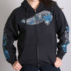 Hot Leathers Angel Roses Zip Up Hooded Ladies Sweat Shirt Wings Hoodies & Sweatshirts - Tophatter Daily Deals