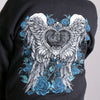 Hot Leathers Angel Roses Zip Up Hooded Ladies Sweat Shirt Wings Hoodies & Sweatshirts - Tophatter Daily Deals