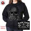Hot Leathers Bandana Skull Sweatshirt Ladies Hoodie w/ Glitter Ink Hoodies & Sweatshirts - Tophatter Daily Deals