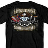 Hot Leathers All Gave Some POW Eagle T-Shirt Military Biker Mens Short Sleeve - Tophatter Daily Deals