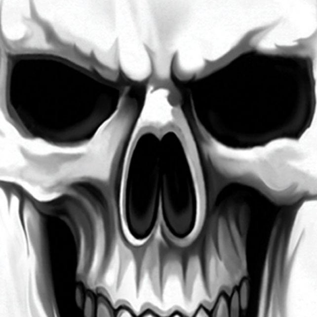 Hot Leathers Ghost Skull Double Sided T-Shirt Bob's Favorite Logo Mens Short Sleeve - Tophatter Daily Deals