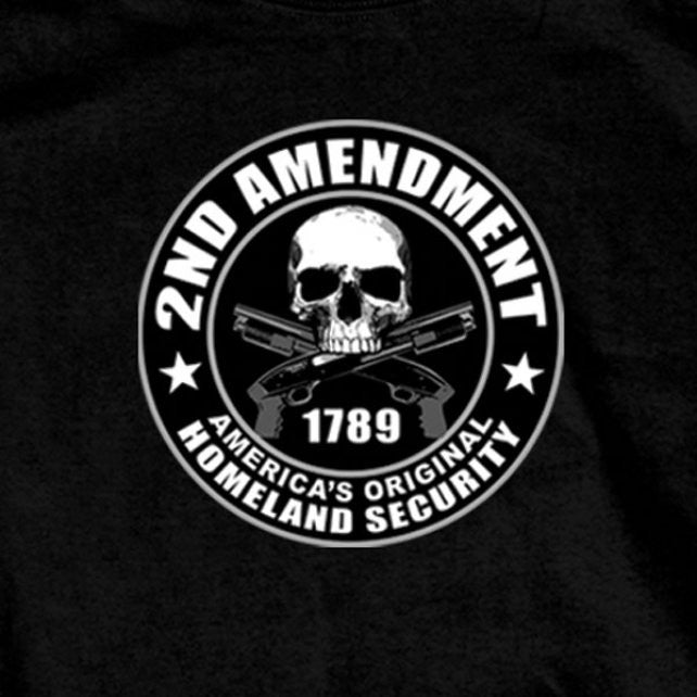 Hot Leathers 2nd Amendment Double Sided T-Shirt Homeland Security Mens Short Sleeve - Tophatter Daily Deals