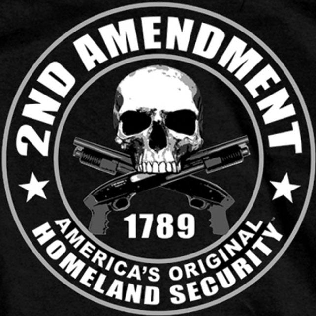 Hot Leathers 2nd Amendment Double Sided T-Shirt Homeland Security Mens Short Sleeve - Tophatter Daily Deals