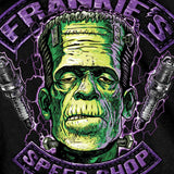 Hot Leathers Frankie's Speed Shop Double Sided Halloween T-Shirt Mens Short Sleeve - Tophatter Daily Deals