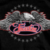 Hot Leathers Freedom Eagle Short Sleeve T-Shirt Double Sided Biker Shirt Mens Short Sleeve - Tophatter Daily Deals