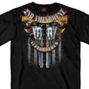 Hot Leathers Crossed Pistols Short Sleeve Shirt 2nd Amend. Support Crew Mens Short Sleeve - Tophatter Daily Deals