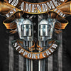 Hot Leathers Crossed Pistols Short Sleeve Shirt 2nd Amend. Support Crew Mens Short Sleeve - Tophatter Daily Deals