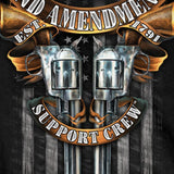 Hot Leathers Crossed Pistols Short Sleeve Shirt 2nd Amend. Support Crew Mens Short Sleeve - Tophatter Daily Deals