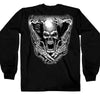 Hot Leathers Assassin Double Sided Long Sleeve TShirt Skull & Guns Mens Long Sleeve - Tophatter Daily Deals