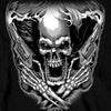 Hot Leathers Assassin Double Sided Long Sleeve TShirt Skull & Guns Mens Long Sleeve - Tophatter Daily Deals