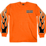 Hot Leathers Bikers Against Dumb Drivers Long Sleeve Neon Safety Shirt Mens Long Sleeve - Tophatter Daily Deals