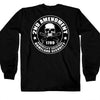 Hot Leathers 2nd Amendment Long Sleeve Double Sided T-Shirt Mens Long Sleeve - Tophatter Daily Deals