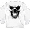 Hot Leathers Ghost Skull White Long Sleeve Shirt Bob's Favorite Logo Mens Long Sleeve - Tophatter Daily Deals