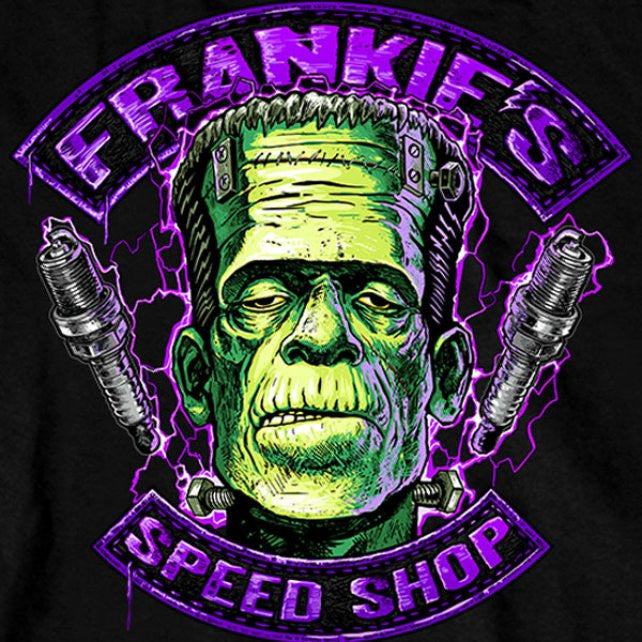 Hot Leathers Frankie's Speed Shop Long Sleeve Double Sided T-Shirt Mens Long Sleeve - Tophatter Daily Deals