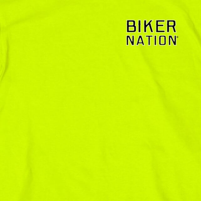 NEW! Hot Leathers Put The Phone Down Long Sleeve Biker Shirt Safety Green Mens Long Sleeve - Tophatter Daily Deals