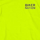 NEW! Hot Leathers Put The Phone Down Long Sleeve Biker Shirt Safety Green Mens Long Sleeve - Tophatter Daily Deals