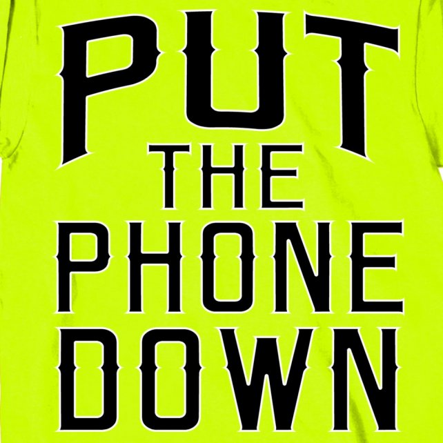 NEW! Hot Leathers Put The Phone Down Long Sleeve Biker Shirt Safety Green Mens Long Sleeve - Tophatter Daily Deals