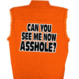 Hot Leathers Can You See Me Now Sleeveless Denim Biker Safety Shirt Sleeveless Denim - Tophatter Daily Deals