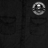 Hot Leathers 2nd Amendment Sleeveless Denim Biker Shirt Sleeveless Denim - Tophatter Daily Deals