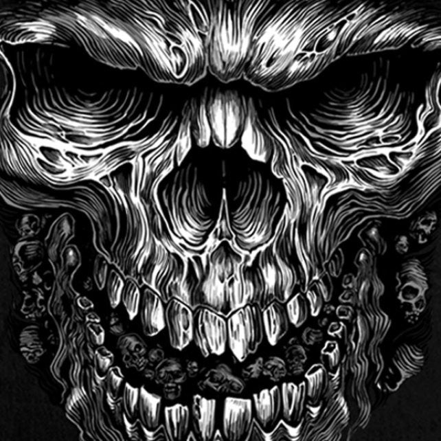 Hot Leathers Shredder Skull Black Sleeveless Denim Biker Shirt Sleeveless Denim - Tophatter Daily Deals