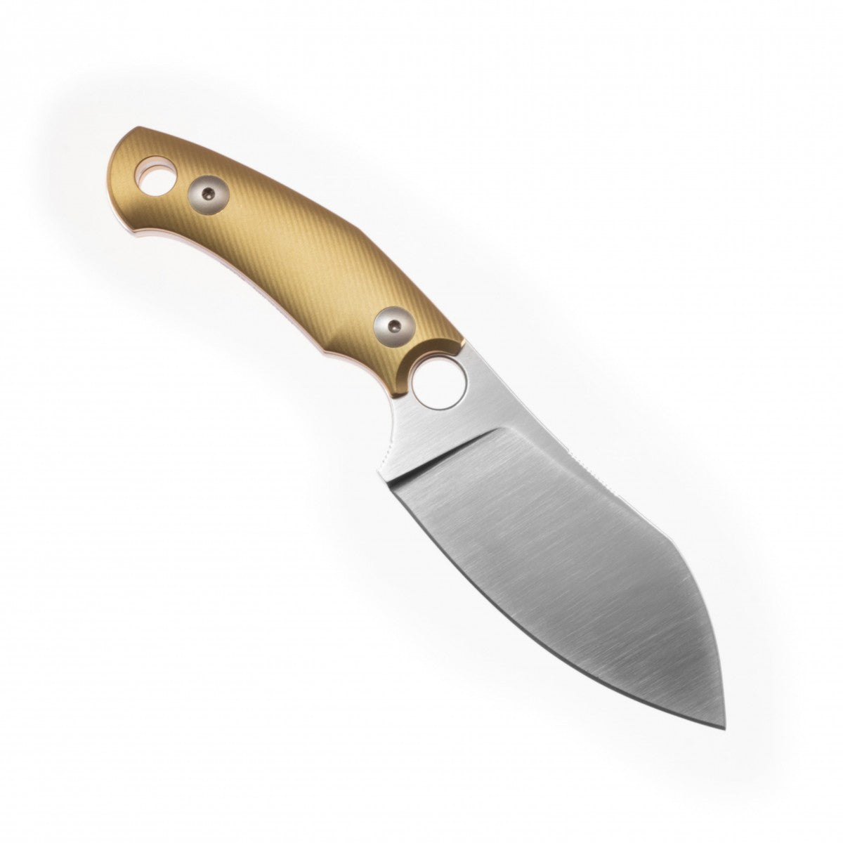 GiantMouse Knives GMF1-XL - Fixed Blade - Elmax Steel - Brass Handle Fixed Blade - Tophatter Daily Deals