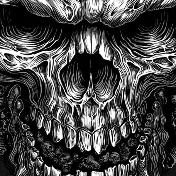 Hot Leathers Shredder Skull JUMBO Print Shirt Custom Slash2Gash Mens Short Sleeve - Tophatter Daily Deals