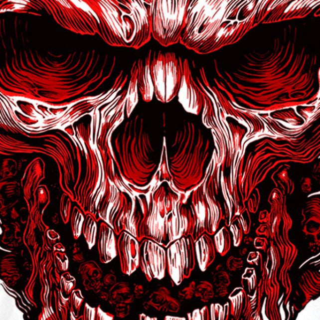 Hot Leathers Shredder Skull JUMBO Print Shirt LIMITED EDITION Mens Short Sleeve - Tophatter Daily Deals