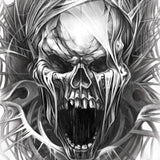 Hot Leathers Screaming Skull Men’s T-Shirt Custom Slash2Gash Mens Short Sleeve - Tophatter Daily Deals
