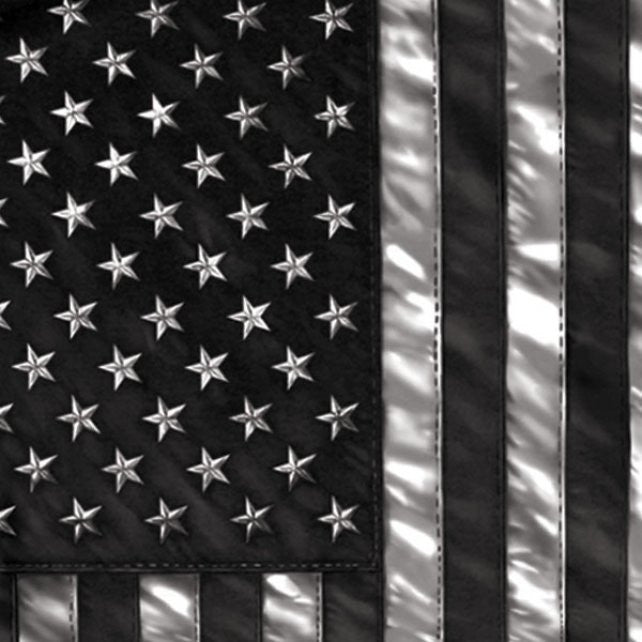 Hot Leathers JUMBO Black and White Flag T-Shirt NEW American Flag Mens Short Sleeve - Tophatter Daily Deals