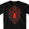 Hot Leathers Pinstripe Spider Short Sleeve T-Shirt Slash2Gash Mens Short Sleeve - Tophatter Daily Deals
