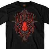 Hot Leathers Pinstripe Spider Short Sleeve T-Shirt Slash2Gash Mens Short Sleeve - Tophatter Daily Deals