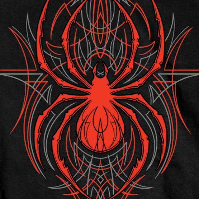 Hot Leathers Pinstripe Spider Short Sleeve T-Shirt Slash2Gash Mens Short Sleeve - Tophatter Daily Deals