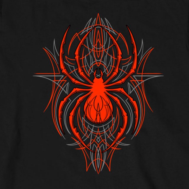 Hot Leathers Pinstripe Spider Long Sleeve Double Sided TShirt Custom S2G Mens Long Sleeve - Tophatter Daily Deals