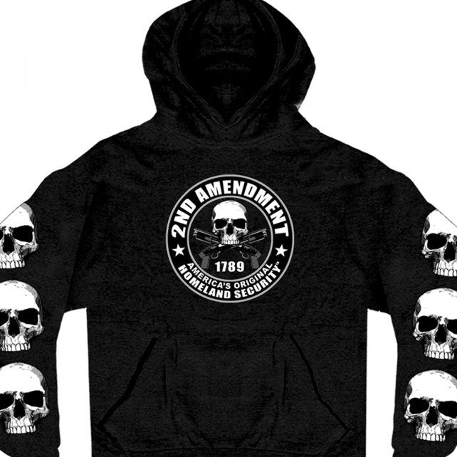 Hot Leathers 2nd Amendment Hooded Sweatshirt Pull Over Hoodies & Sweatshirts - Tophatter Daily Deals