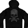 Hot Leathers Skull and Crossbones Zip-Up Hooded Sweat Shirt Hoodie Hoodies & Sweatshirts - Tophatter Daily Deals