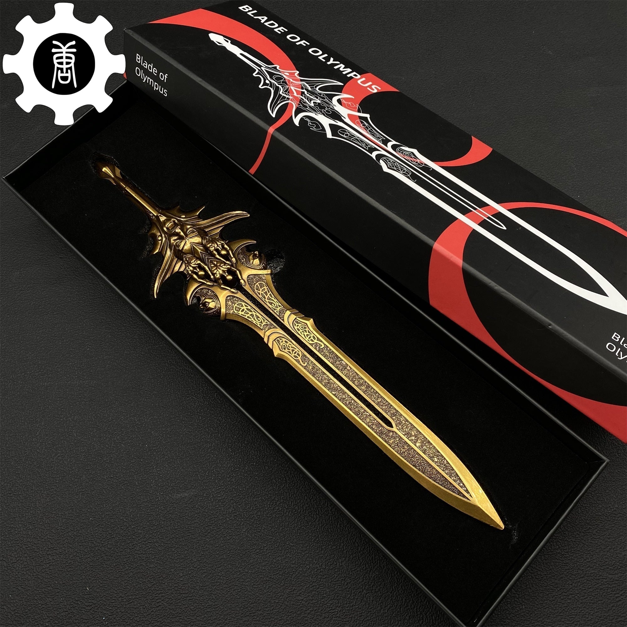 Blade Of Olympus Metal Replica11.8" USA Stock Golden 30cm Sword Only - Tophatter Daily Deals