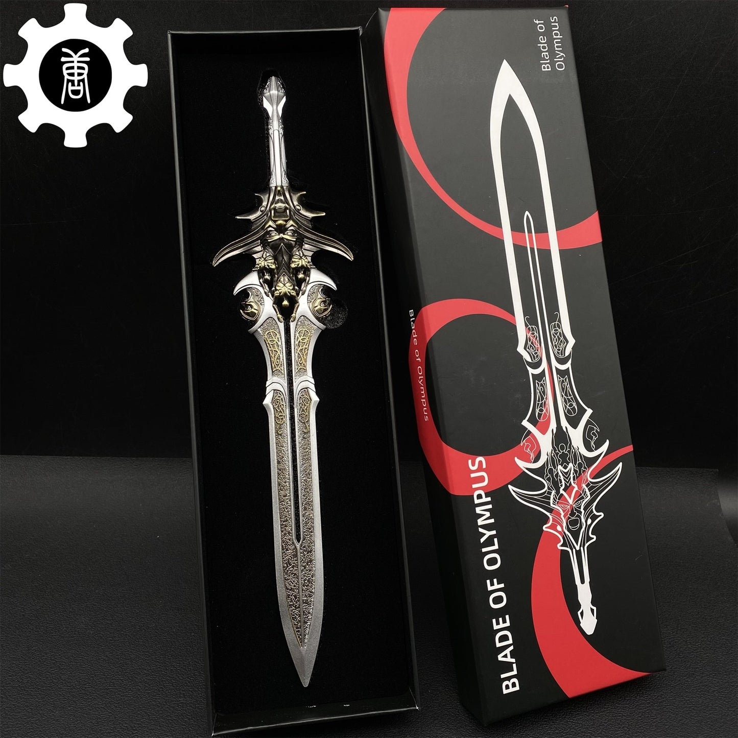 Blade Of Olympus Metal Replica11.8" USA Stock Silver Blade Of Olympus Only - Tophatter Daily Deals