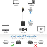Gold Plated HDMI to VGA Adapter HDMI to VGA Adapter - Tophatter Daily Deals