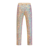 Gold Trend Singer Sequin Suit and Pants Blazer Jacket Men Blazer - Tophatter Daily Deals