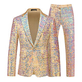 Gold Trend Singer Sequin Suit and Pants Blazer Jacket Golden Men Blazer - Tophatter Daily Deals