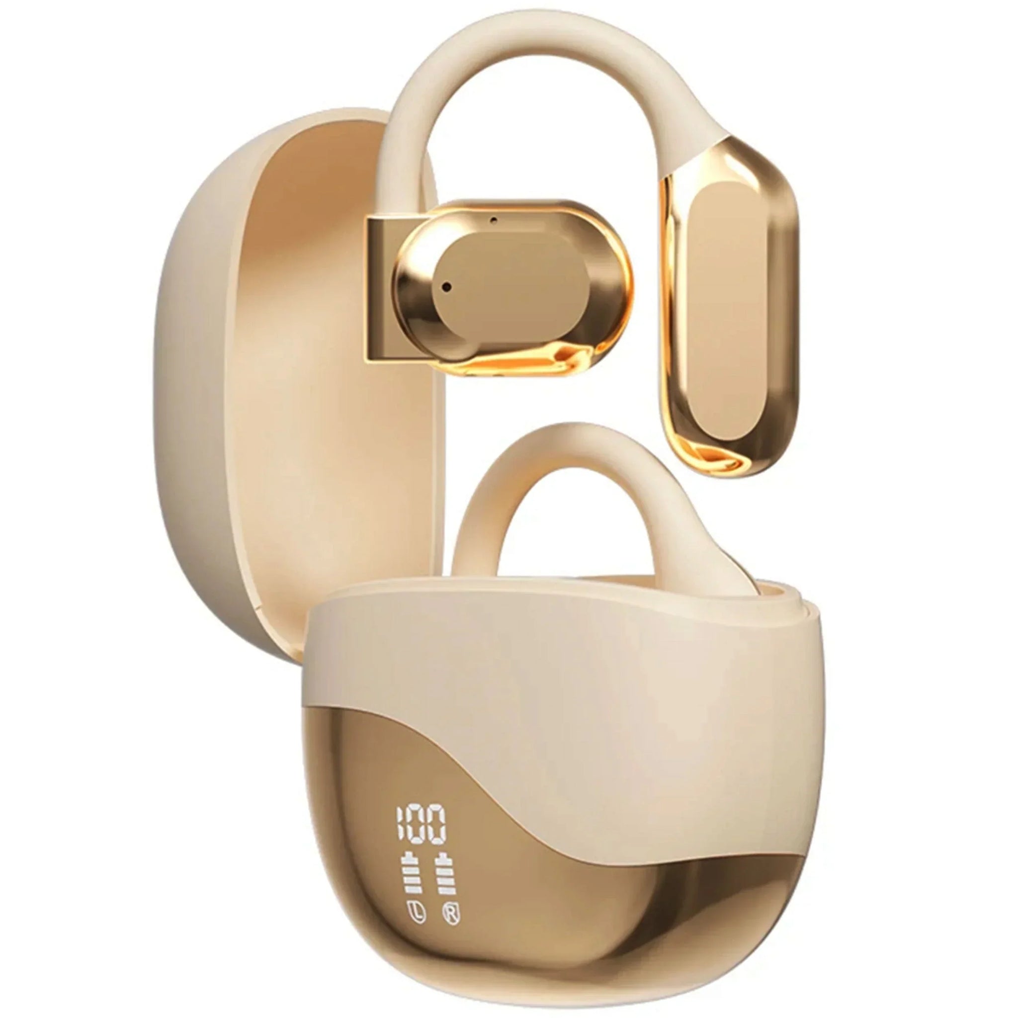 AI Translation Earbuds Real Time 144 Languages, Clear Calls Gold - Tophatter Daily Deals