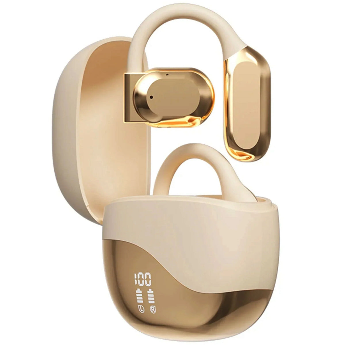 Translation Earbuds 144 Languages Wireless AI Translator Gold - Tophatter Daily Deals
