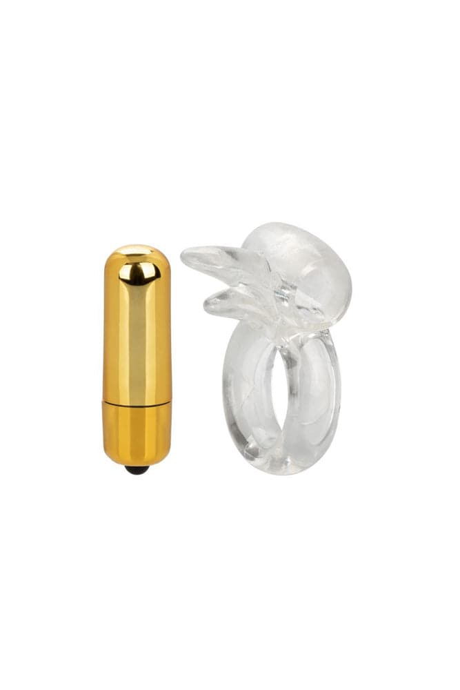 Cal Exotics - Couples Enhancer - Pure Gold Double Trouble Cock Ring Sex Toy - Tophatter Daily Deals