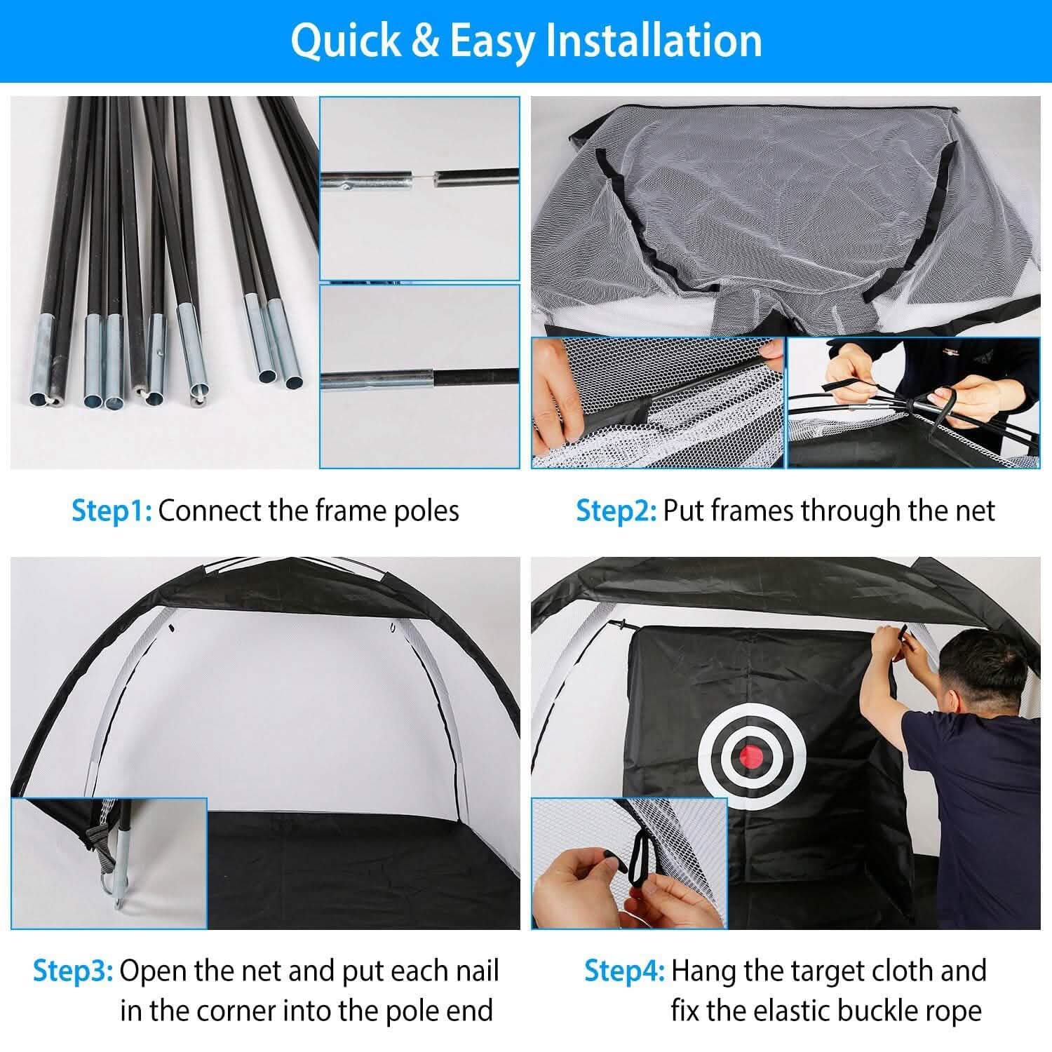 Golf Net Golf Training Aids Outdoor Recreation - Tophatter Daily Deals
