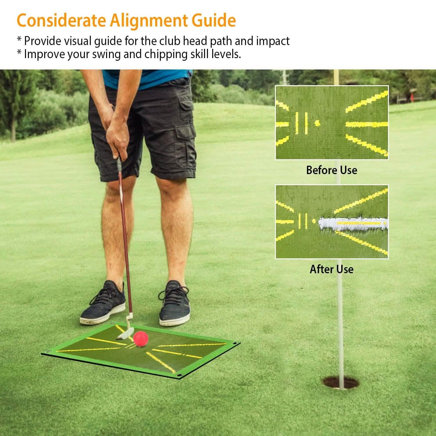 Golf Training Mat for Swing Detection Batting Path Feedback Outdoor Recreation - Tophatter Daily Deals