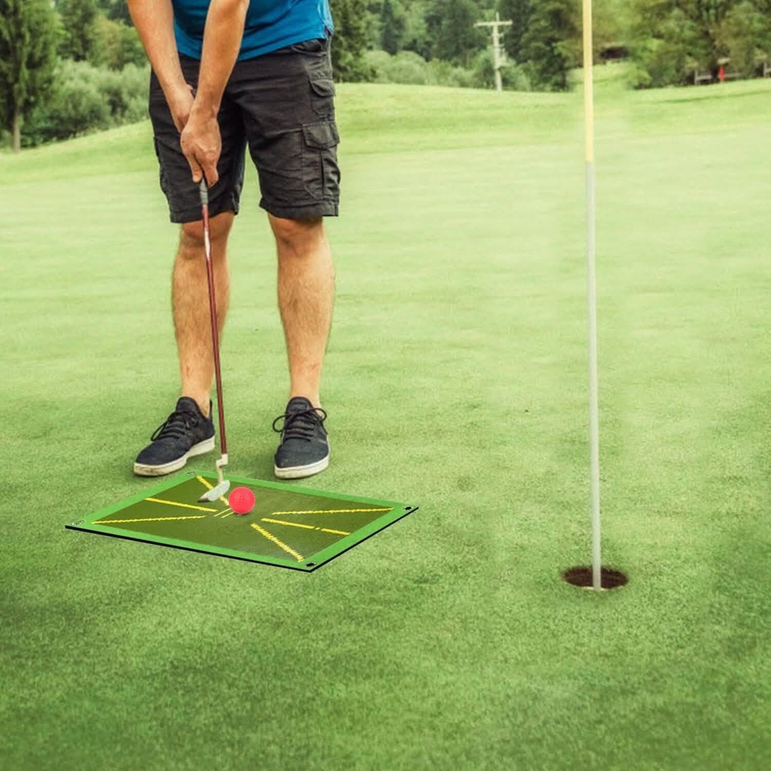 Golf Training Mat for Swing Detection Batting Path Feedback Outdoor Recreation - Tophatter Daily Deals