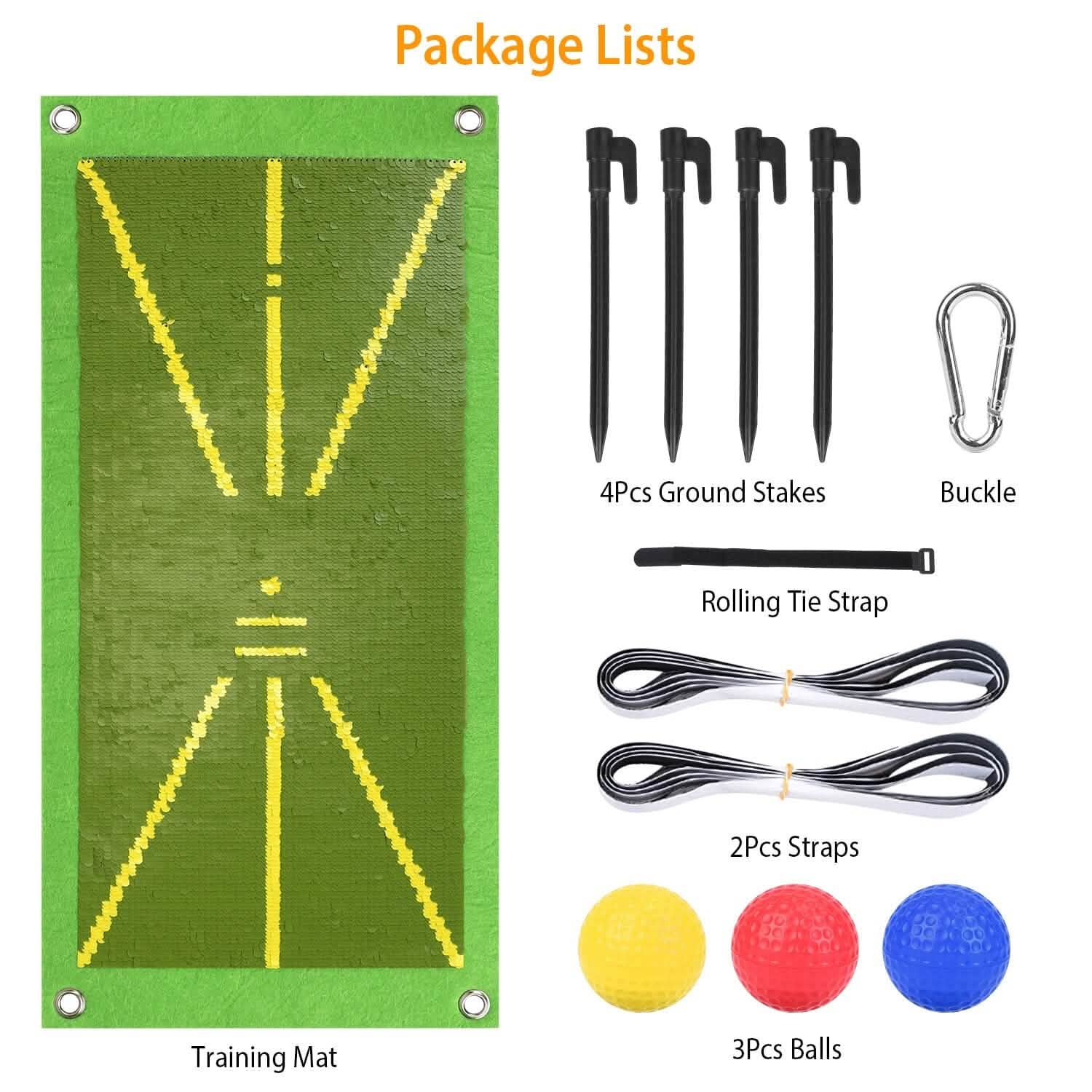 Golf Training Mat for Swing Detection Batting Path Feedback Outdoor Recreation - Tophatter Daily Deals