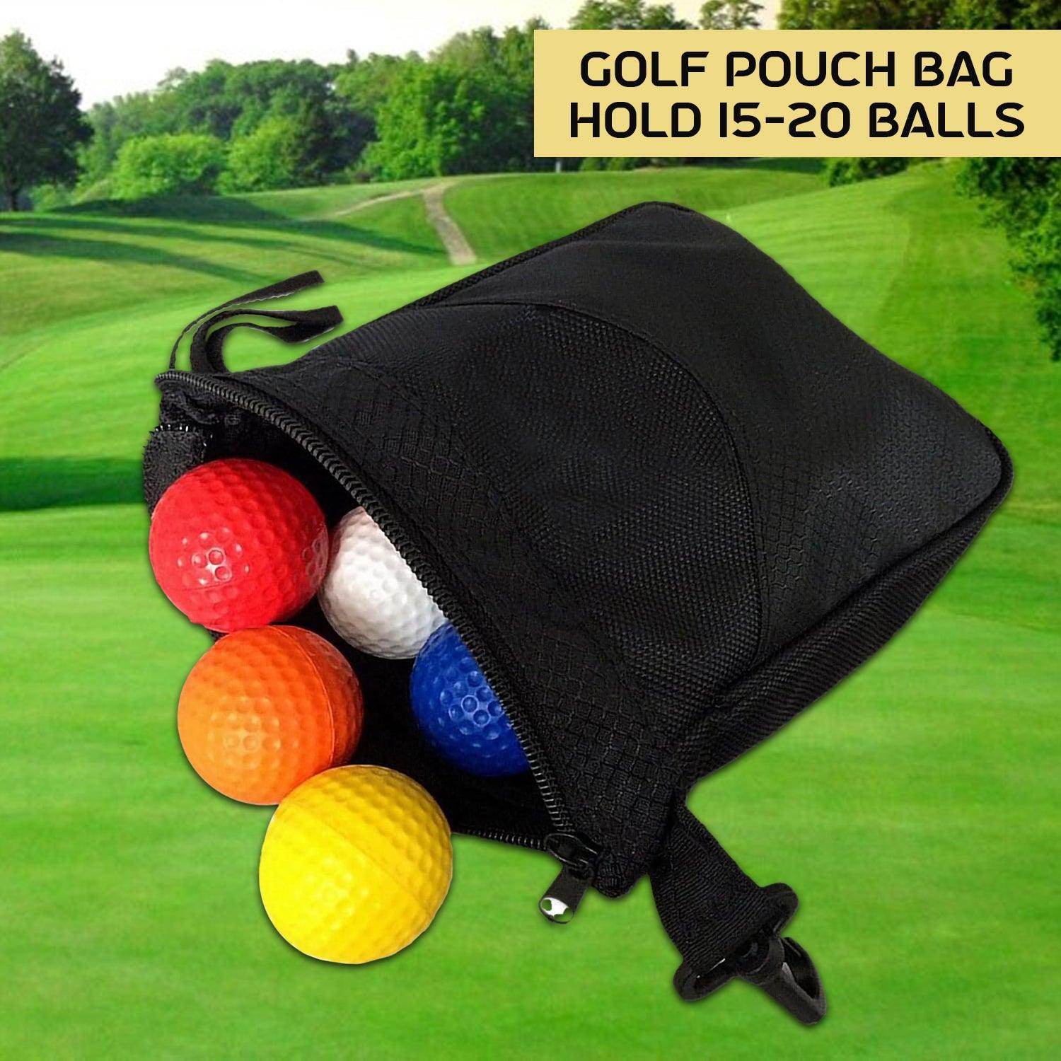 Golf Ball Bag - Multi-pocket Golf Ball Storage Pouch Bag Clip Valuable Golf Tee Pouch Bag Holder Sports & Outdoor - Tophatter Daily Deals
