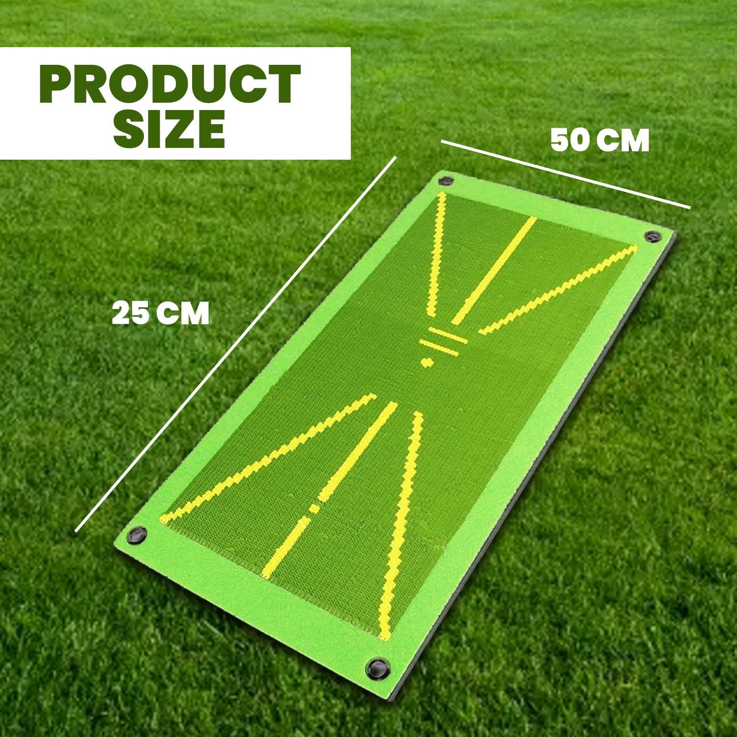 Golf Practise Mat - Golf Hitting Strike Mat Training Aid Impact Divot Board Swing Practice Golf - Tophatter Daily Deals