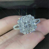 Gorgeous 925 Silver Plated Women's Ring Rings - Tophatter Daily Deals